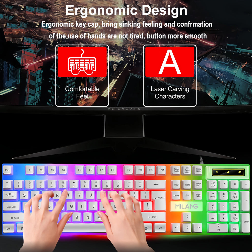 Clavier Gaming RGB Kebidumei